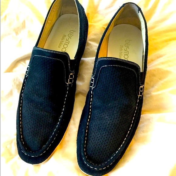 Men's Tresmode Sueded Casual Shoe Slip On 9.5 - Picture 1 of 8